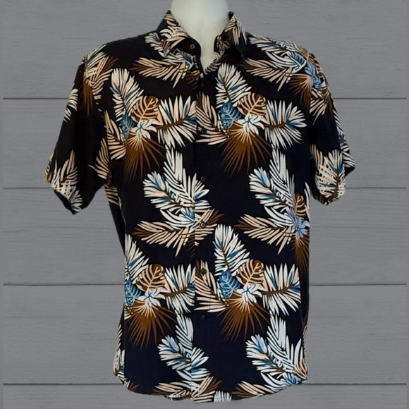 🔥 Silver Stone Collection Modern Fit XXL Hawaiian Shirt – Tropical Vibes! 🔥 - Picture 1 of 12